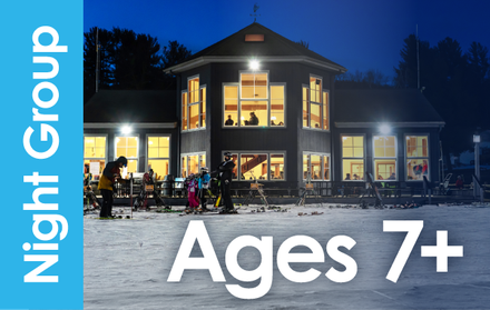 NIGHT Group Ski Lesson ONLY Ages 7 & Up