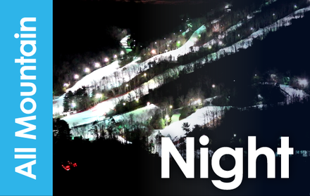 NIGHT All Mountain Ski Package (Ages 7 & Up)