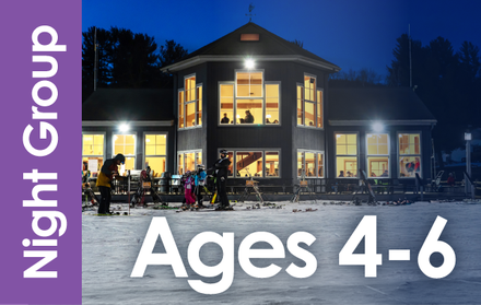 NIGHT Child Ski Lesson ONLY Ages 4-6